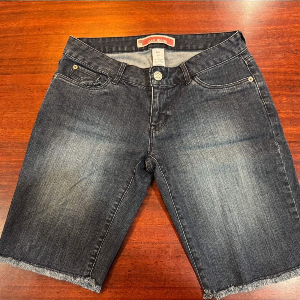 GAP Dark Denim Jean Shorts Blue